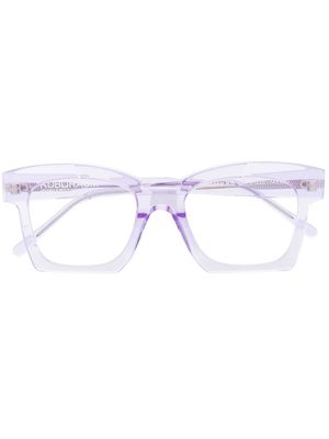Kuboraum oversized square-frame glasses - Purple