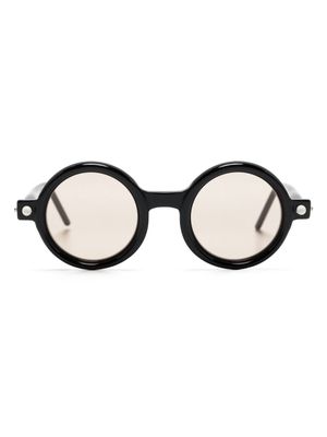 Kuboraum P1 round-frame sunglasses - Black