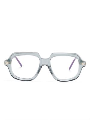 Kuboraum P13 square-frame glasses - Grey