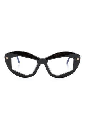Kuboraum P16 cat-eye frame glasses - Black