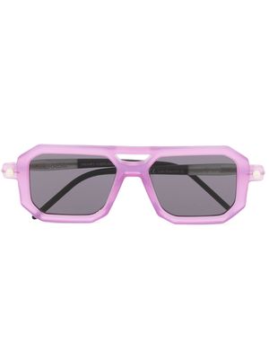 Kuboraum P8 CY geometric-frame sunglasses - Purple