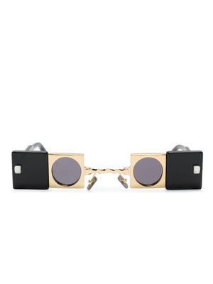 Kuboraum Q50 geometric-frame sunglasses - Black