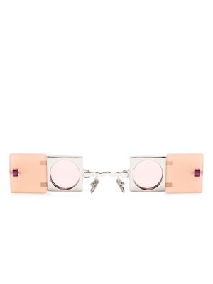 Kuboraum Q50 square-frame sunglasses - Brown