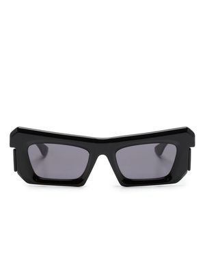 Kuboraum R2 geometric-frame sunglasses - Black