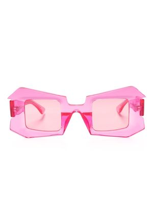 Kuboraum R3 oversize-frame sunglasses - Pink