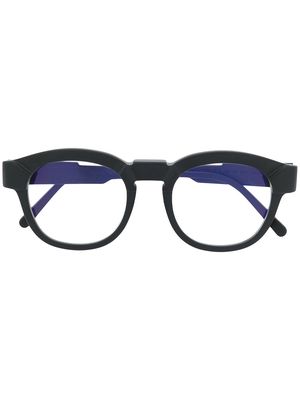 Kuboraum round frame glasses - Black