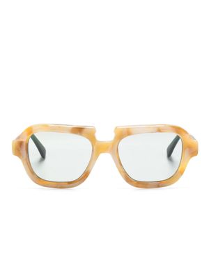 Kuboraum S5 square-frame sunglasses - Neutrals