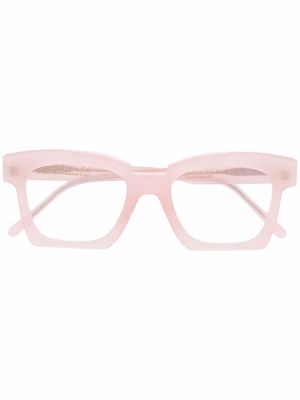 Kuboraum square-frame glasses - Pink