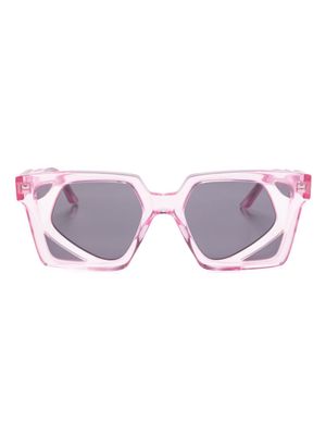 Kuboraum T6 square-frame tinted sunglasses - Pink