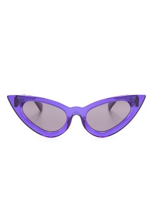 Kuboraum transparent cat eye-frame sunglasses - Purple