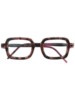 Kuboraum two-tone square-frame sunglasses - Pink