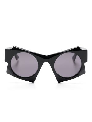 Kuboraum U5 geometric-frame sunglasses - Black