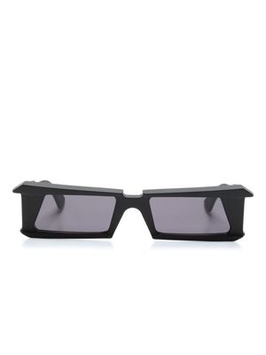 Kuboraum X21 rectangle-frame sunglasses - Black