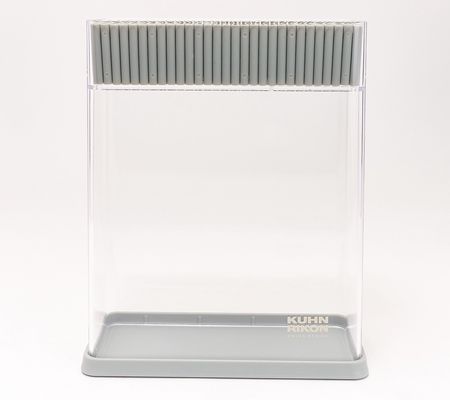 Kuhn Rikon Easy Clean Clear Vision Knife Block