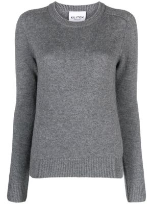 kujten Amane mélange-effect cashmere jumper - Grey