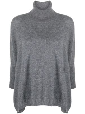 kujten roll-neck knitted cashmere jumper - Grey
