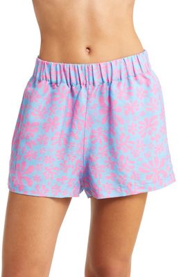 Kulani Kinis Relaxed Linen Blend Cover-Up Shorts in Kismet