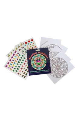 KULTURE KHAZANA Rangoli Mandala Coloring & Sticker Book in Multicolor