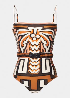 Kuna Belted One-Piece Swimsuit