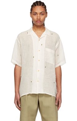 Kuro Off-White Paisley Shirt