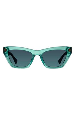 Kurt Geiger London 51mm Cat Eye Sunglasses in Green/Green Shaded