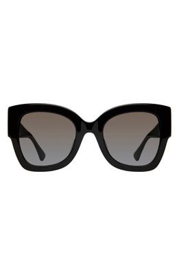 Kurt Geiger London 51mm Square Sunglasses in Black/Gold Fl