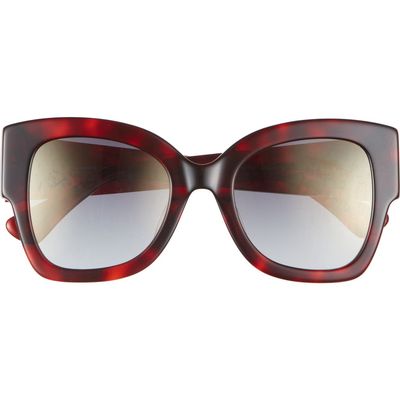 Kurt Geiger London 51mm Square Sunglasses in Havana/Gray Gradient 