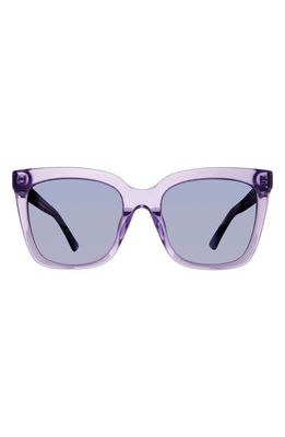 Kurt Geiger London 53mm Polarized Cat Eye Sunglasses in Purple/Violet Decor Ar