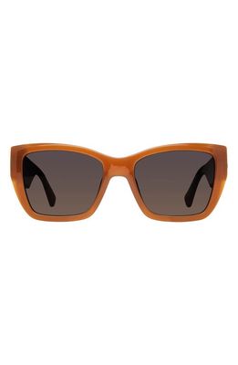 Kurt Geiger London 54mm Gradient Rectangular Sunglasses in Brown/Brown Gradient