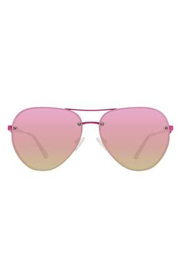 Kurt Geiger London 60mm Aviator Sunglasses in Pink/Pink