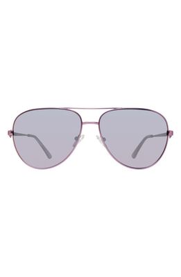 Kurt Geiger London 62mm Oversize Aviator Sunglasses in Lilac/Violet Decor Ar