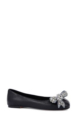 Kurt Geiger London Eagle Bow Ballet Flat in Black