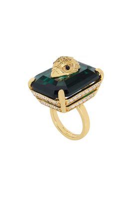 Kurt Geiger London Eagle Emerald Cut Cocktail Ring