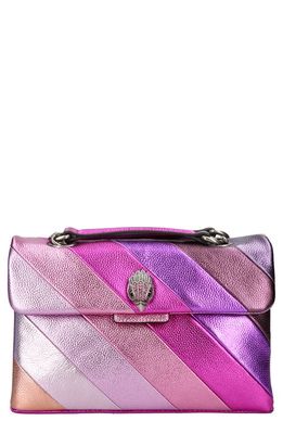 Kurt Geiger London Kensington Leather Convertible Shoulder Bag in Open Pink