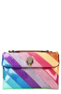 Kurt Geiger London Medium Kensington Glitter Convertible Crossbody Bag in Rainbow Multi