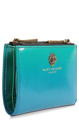 Kurt Geiger London Mini Shoreditch Leather Bifold Wallet in Green