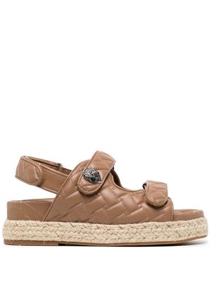 Kurt Geiger London Orson espadrille-style sandals - Brown