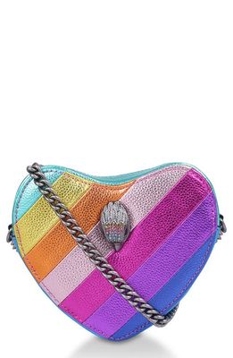 Kurt Geiger London Rainbow Shop Mini Kensington Heart Crossbody Bag in Multi/Other