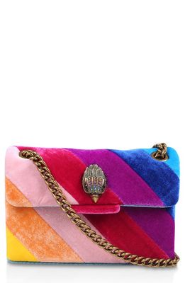 Kurt Geiger London Rainbow Shop Mini Kensington Velvet Bag in Multi/Other