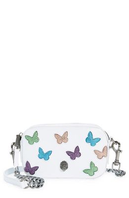Kurt Geiger London Small Butterfly Camera Bag in Open White