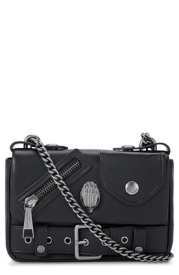 Kurt Geiger London Small Hackney Leather Crossbody Bag in Black