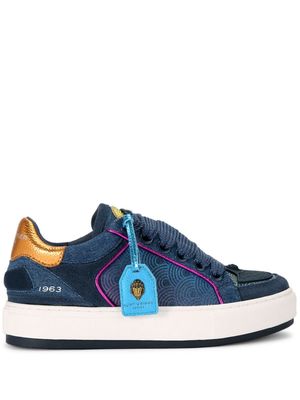 Kurt Geiger London Southbank Tag panelled sneakers - Blue