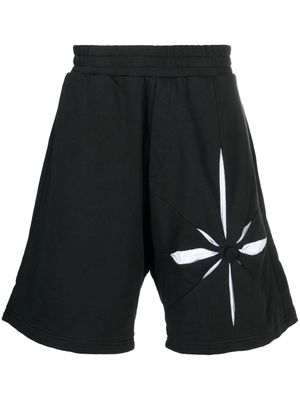 KUSIKOHC Origami cotton track shorts - Black