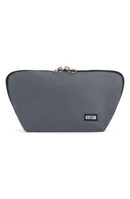 KUSSHI Signature Makeup Bag in Steel Grey/Purple