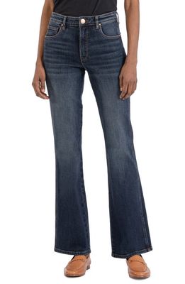 KUT from the Kloth Ana Fab Ab High Waist Flare Jeans in Neutral