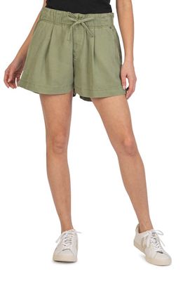 KUT from the Kloth Bronte Drawstring Shorts in Olive