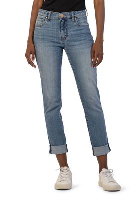 KUT from the Kloth Catherine Mid Rise Boyfriend Jeans in Revised