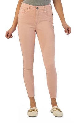 KUT from the Kloth Connie Fab Ab High Waist Ankle Skinny Jeans in Rose