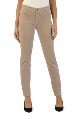 KUT from the Kloth Diana Stretch Corduroy Skinny Pants in Sand Jm
