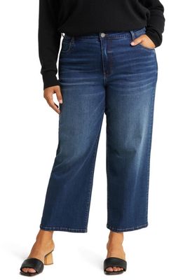 KUT from the Kloth Fab Ab High Waist Ankle Wide Leg Jeans in Resolved